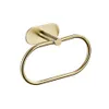 Handtuchhalter Nagelfreie Handtuchbügel gebürstete Goldtuch Ring Badezimmer Sus304 Handtuch Rail Badezimmer Handtuchstange