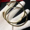 CGB097 Bracelet en or solide 18K 16,5 grammes 3,65 mm de largeur Pure Gold AU750 Tournevis Love Bangle Bracelet Couple pour les femmes et les hommes