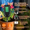 Yieryi Nieuw 4 in 1 bodem pH -meter Vocht Monitor Zonlichttester Thermometer Tuinplanten PLANTEN BOOM SENSOR MET BLAMLIGHT