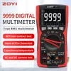 Multímetro digital profissional ZOYI ZT-Y VERDADEIRO RMS Exibir testador analógico Voltímetro Capacitor Temp VFC NCV Hz Meter