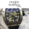 Designer Mens Watch Brand Luxury Watch Automatic Superclone RM030 CAUTUS CAUSTURE 18K Platinum avec 12016 Cardcarbon Fibre Sapphire
