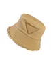 Luxury Wide Brim Hatts Bucket Hats Letter Triangle Mark broderad fiskare hatt sommarskugga män kvinna