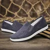 Casual Shoes 2024 Spring Autumn Designer Canvas for Men Solid Color Non-Slip Soft Bottom Fashion Men's Vulcanize