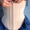 Fajas Colombianas podwójny kompresja Trener Trainer Regulowany zamek błyskawiczny i haczyki Kości Body Body Shaper Flat Belly Corset 240327