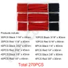 270PCS 3:1 With Glue Dual Wall PE Heat Shrinkable Tube Shrinking Assorted Wrap Wire Cable Polyolefin Insulated Sleeve Tubing Set