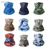 Fashion Face Masks Neck Gaiter UV Protection Ice Ice Silk Face Cover Col Nou Tube Motorcycle extérieur Écharpe écharpe respirante Moto Offroad Gaiter Camo Armo Bandana 240410