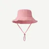 Berets Solid Bucket Hat Women Men Beach Big Brim Sun Cap Sunscreen Sling Fashion Y2K Style Baseball Golf Capse