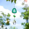 H&D Crystal With Agate Slices Wind Chimes Colorful Crystal Pendants Suncatcher Prisms Hanging Ornament Decor for Window Home