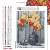 Evershine 5d Diy Diamond Painting Orchid Righestone Picture Flower Diamond Diamond Vase Vase Cross Stitch Nouvel arrivée à la maison décor