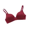 Bras Women Girls No Wire Push Up biancheria intima Solido Colore sottile Bra traspirabile reggiseno sexy reggiseno senza cucitura raccolta biancheria da letto di lingerie 240410