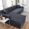 Appliances Sofa Covers for Living Room Elastische massieve hoek bankkap L -vormige chaise longue slipcovers stoelbeschermer 1/2/3/4 zeur