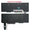 Claviers Nouveaux latin LA / Spanish Sp / French FR Azerty Oploper clavier pour Lenovo Thinkpad E15 Gen 2 (Type 20T8 20T9 20TD 20TE)