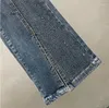 Frauen Jeans Damen hohe Taille schlafe geschlitzte Frauen Perlen -Strass -Flare -Hosen dünne elastische Denimhose Frühling Herbst