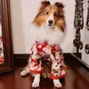 Festival Costume national de chiens de compagnie formels pour petits chiens moyens de style japonais