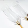 Bröllop champagne glasögon transparent mugg kristallglasögon drick glasögon kök copas bar bicchieri vetro cristallo vasos fiesta