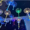 Pendant Lamps LED Colorful Jellyfish Lamp Dandelion New Fiber Optic Wedding Banquet Restaurant Transparent Bar Atmospheric Decoration Light YQ240410