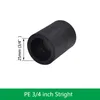1pcs PE Connector Pipe Fittings 20MM 25MM 32MM Water Tube Direct 1/2" 3/4" 1" Thread Quick Connect Live Joint
