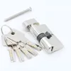 Door cylinder 55 60 65 70 75 80 85 90mm Security Copper Lock Cylinder Interior Bedroom Living Handle Brass Key Locking