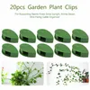 20Pcs Plant Climbing Wall Fixer Vines Clips Leaves Wall Self-Adhesive Vine Plant Clip Holder Garden Plant Leaf Shape Clips