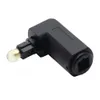 Adaptateur de câble audio optique à 90 degrés M / F Adaptateur de câble masculin à l'angle droit femelle 360 Rotates pour Adaptateur de télévision optique Toslink