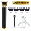 Trimmers T9 Elektrische haar Clipper USB Haar Snijmachine Draadloze haar Trimmer Clipper Shaver Barber Professional Beard Trimmer For Man