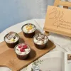 1pcs meyve kokulu cupcake mum tatlı özel mum kişiselleştirilmiş doğum günü pastası mum ahududu mango