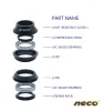 NECO Rower zestaw słuchawkowy dla gigantycznych ATX XTC OD OD2 44 50,6 mm Łożysko górskie Rower SEADST BRIPE Stożone Widelec 28,6 31,8 38,1 33 39,8