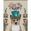 Malarstwo diamentów DIY Welsh Corgi Dog, ścieg krzyżowy, pełny, diamentowy haft haftowy Pet 5D Diamentowy wzór mozaiki Mazayka, Wall Art