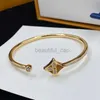 Designer Bracelet Bangle With BOX Quality designer bangles diamond stainless steel gold flower bracelet fashion jewelry women month girlfriends brand bracelets