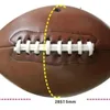 Rugby nr. 9 Leather American Football Wear Resistant Antislip Game Training Youth Dedicated Soft Ball 240402