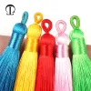 5pcs/działka 8 cm haczyka kółko bręki jedwabne grzywki Fringe Flow Tassel Trim dekoracyjne frędzle do zasłony akcesoria do wystroju domu