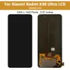 6.67 "AMOLED original pour Xiaomi Redmi K30 Ultra K30Ultra LCD Affichage tactile DICIZITER M2006J10C Panneau d'assemblage avec cadre