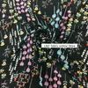 Children's Fun Hand-painted Flowers Digital Inkjet Large Wide Silk Crepe De Chine Fabric New Summer Floral Silkworm Silk Fabric