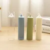 3D Peaked Cylindrical Church Candle Plastic Mold Diy Handmade Candle Making Supplies Wholesale Acrylic mould Kit Home Decor