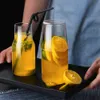 Carafe d'acqua trasparente con vetro di copertura bottiglia di acqua calda fredda semplice succo di succo di bevanda tazza di tè tazza da tè resistente al calore