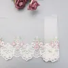 2YARDY BIAŁE Ręcznie robione odzież DIY Akcesoria Kwiat haftowa koronkowe zasłony tkaninowe sofa koronkowe wykończenie 20 cm szerokość