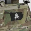 Skull Pirate Flag Embroidery Patch Smiling Cat Tactical Chapter Outdoor Badges for Clothes Backpack Vest 18th Century