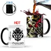 Anime JK Overlord Ainz Ooal Gown Cosplay Mark Color Changing Mug Skull Momonga Daily Drink Mugs Tea Milk Coffee Ceramic Cups