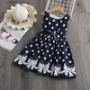 Mädchenkleider Sommermädchen Kurzarm Kleid für Kinder Polka Punktkleid Hochzeit Geburtstagsfeier Vestidos 3 6 7 9 12 Jahre Kinder Casual Clothing L47