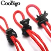 10pcs verrouillage du cordon Stopper à bascule Clip à ressort Corde à ressort Bouchle Sac à crampons Sportswear Shoelace ACCESSOIRE DIY MULTI STYLES NOIR