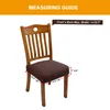 Nowy design obok okładki krzesła na krześle zdejmowane zmywalne na rozciąganie spandeksu jadalnia tapicerowane krzesło fotelika