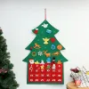 Чувство DIY Рождественская елка календарь календарь на день рождения календарь календарь ткани календарь рождественские подарки украшения дерева Новый год декор