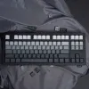 Acessórios 125Key Gradiente cinza Fronteiro gravado PBT Dyesublimation Cereja PerfilCap Mechanical KeyCap para 61/64/68/75/84/87/96/98