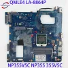 Moderkort QMLE4 LA8864P för Samsung NP355V5C NP355 355V5C Laptop Mainboard Socke FS1 DDR3 Notebook Motherboard testade