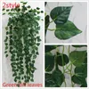 Weigao 1pcs 90cm hiedra plantas artificiales hojas verdes de la hoja de la jungla plantas artificiales artificiales para decoración