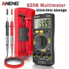 ANENG SZ08 Digital Multimeter Ultra-Thin Storage Professional Multimetro Auto Voltmeter AC DC 220V Motstånd Handhold Testare