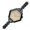 腕時計女性の時計ブレスレットファッションエレガントな六角形の防水アナログQuartzギフトミニドレス