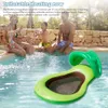 Summer Iatable Pool Float With Canopy Lounge Chair Swimming Floating Row Children's Water Iatable Toys Pool Hammock