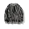 Sweatshirts män/kvinnor tröja par zebra mönster hip hop hajuku het försäljning pullover high street chic höst vinter andas lös mxl