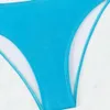 2024 New Split Womens Swimsuit Sexy Bra Style Bikini Solid Color Bikini